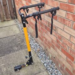 towbar mounted bike carrier rack 2 bikes