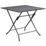 3 Piece Garden Dining Set Steel Anthracite Image 2