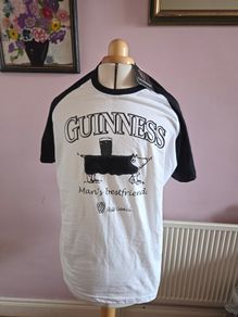 Brand New Guinness "Mans Bestfriend" T-Shirt - XL size