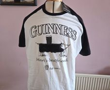 Brand New Guinness "Mans Bestfriend" T-Shirt - XL size