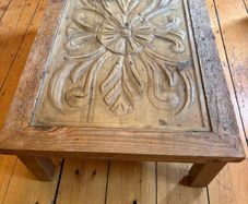 Indonesian Hand-Carved Teak Wood coffee table
