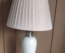 Pair of cream lamps