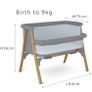 Baby elegance night night bedside crib Image 5