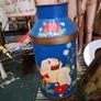 Vintage Hand Painted Milk Churn Image 3