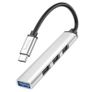 Hoco HB26 Type-C hub 4-in-1 Adapter USB 3.0 + USB 2.0 Image 7