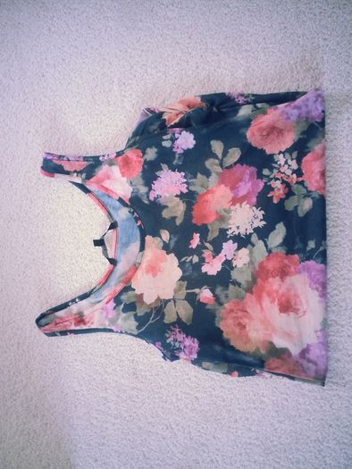 Flower-Print Top - Size 8