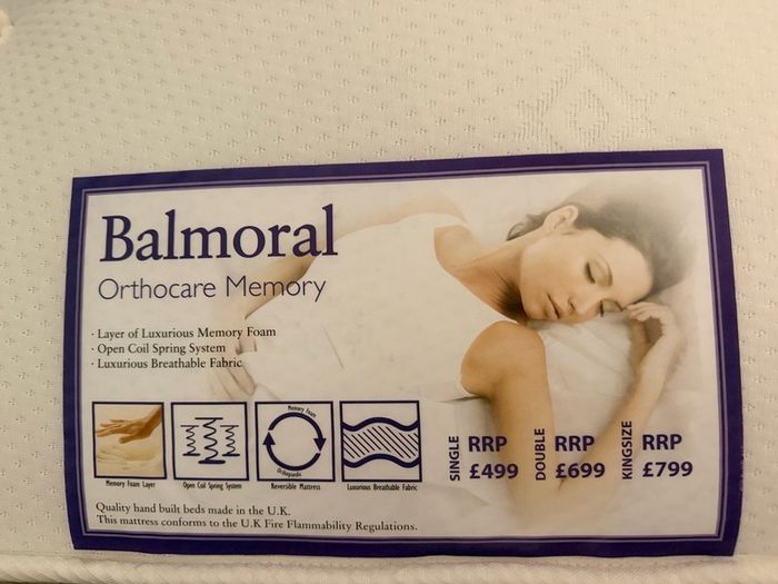 Brand New Orthocar Memory King Size Mattress