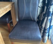 Set of 8 Leather Dining Chairs