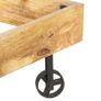 Bed Frame Solid Mango Wood 140x200 cm Image 5