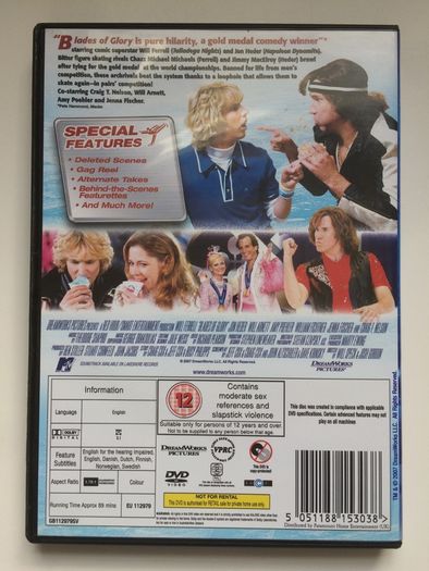Blades Of Glory [2007] Will Farrell & Jon Heder [Movie DVD]