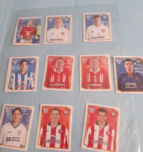 football cards merlin 1997/98