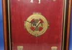 GAA Gaelic Football & Hurling Wall Clock Wood and Brass Irish Sport VGC Working