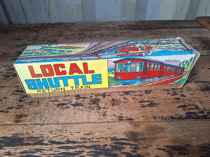 Vintage Local Shuttle Tin Toy Train Set