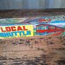 Vintage Local Shuttle Tin Toy Train Set Image 5