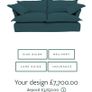 Maker & Son Song Sofa with Footstool - Topaz Image 4