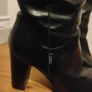 Black Leather Knee High Boots Italian Image 5