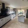 Oak Kitchen, granite island countertops & dresser Image 2