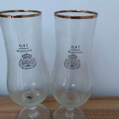 2 Large Lager Glasses