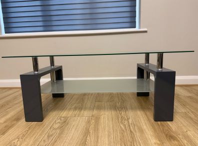 Coffee Table Glass Top - Bluish Grey