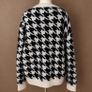 Primark Black & Cream Houndstooth Jumper, Size M Image 3