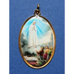 Large Fatima Medal and Key ring
