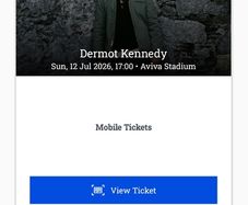Dermot Kennedy tickets Sunday 12/7