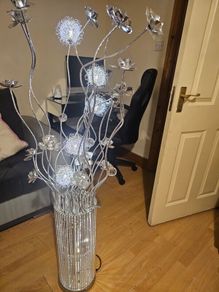 silver lamp