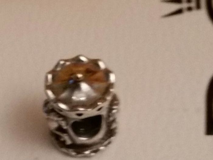 New genuine pandora 14k and silver charm