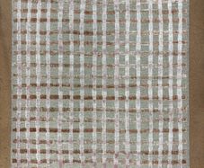 Pink detail high/low rug