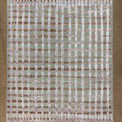 Pink detail high/low rug