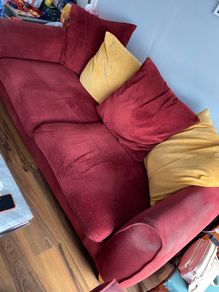 Red Sofa Suites 1x 2 Seater 1x 3 Seater 1x Chair
