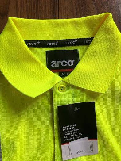 Hi Vis short sleeve polo - medium