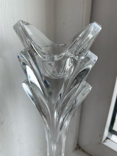 Vintage Art Deco Crystal Candle stick