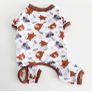 Dog Clothes,Autumn Winter Soft Warm Dog Pajamas Jumpsuit Pug Bulldog Onesies Clothes Costume for Cats Puppy Small Dogs Medium Dogs M,Brown Image 2