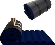 Roll Up Floor Mattress Small Double, 190x120cm, Navy