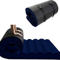 Roll Up Floor Mattress Small Double, 190x120cm, Navy