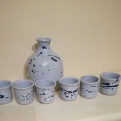 Austrian Handmade Decanter and Shot Glasses