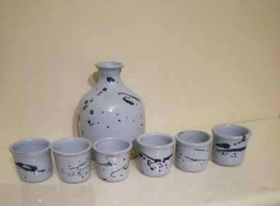 Austrian Handmade Decanter and Shot Glasses