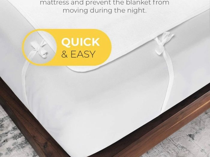 Premium Comfort Single Electric Blanket - Control with 3 Heat Settings, Polyester, White (FREE POSTAGE)