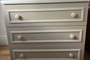 Cream 3 drawer chest of drawers
