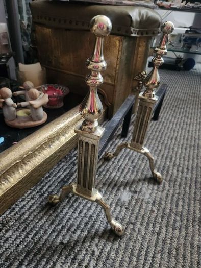 Antique brass fronted Andrions.