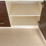 Modern Cream Walnut Brown sideboard unit cabinet Image 3