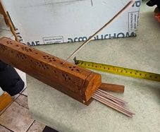 Wooden Incense Holder Box, which is a hinged, coffin