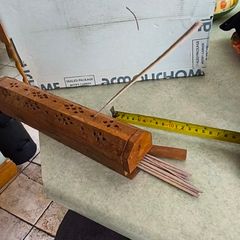 Wooden Incense Holder Box, which is a hinged, coffin