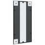 Wall Mirror Black 30x60 cm Rectangle Iron Image 3