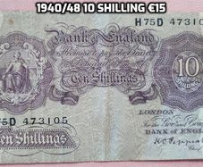 1940/48 10 shilling UK banknote P366 (Good) 25291