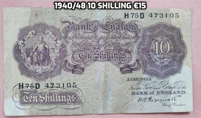 1940/48 10 shilling UK banknote P366 (Good) 25291