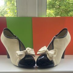 The Wedding Shoe, black and cream.
