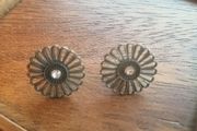 Flower CZ earrings