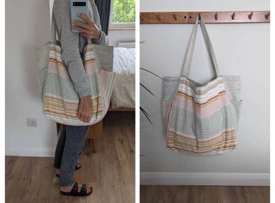 Brand new handmade tote / beach bag